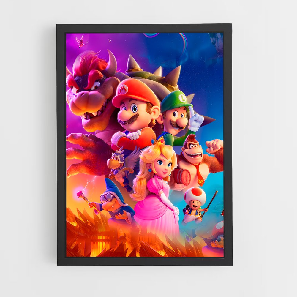Poster Super Mario Adventure (vue 2)