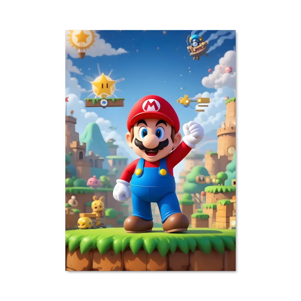 Poster Mario sur le Bord du Monde