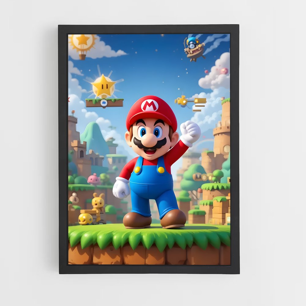 Poster Mario sur le Bord du Monde (vue 2)