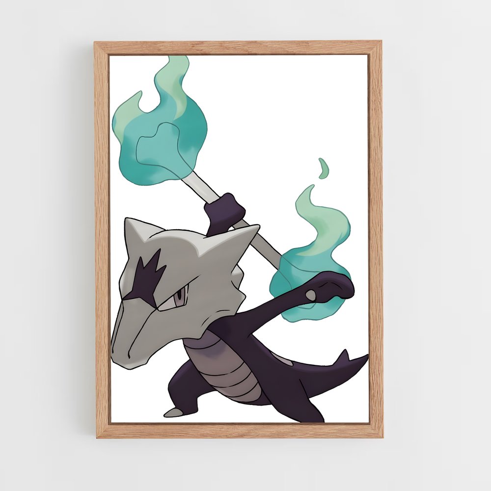 Poster Loup Émeraude – affiche Pokemon (vue 4)