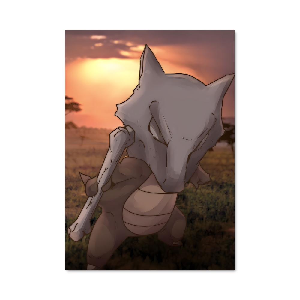 Poster Marowak au Crépuscule – affiche Pokemon