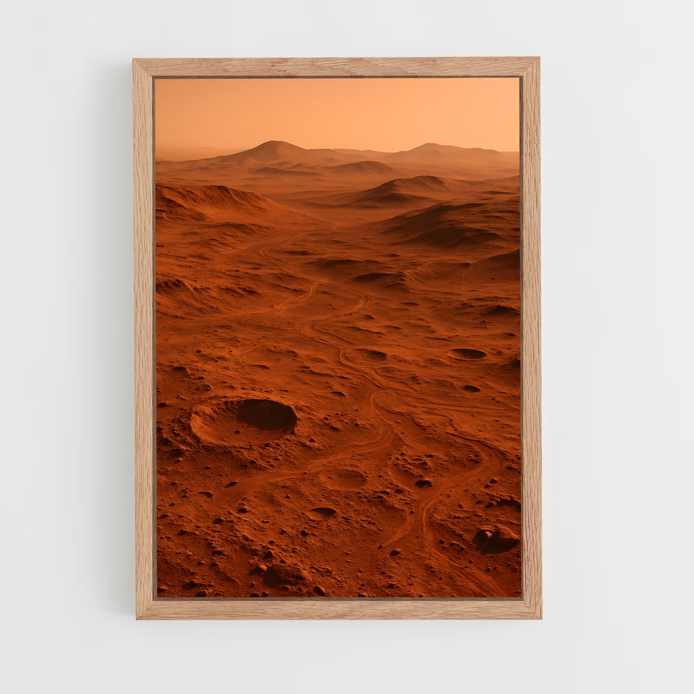 Poster Mars Éblouissant – affiche Système solaire (vue 4)