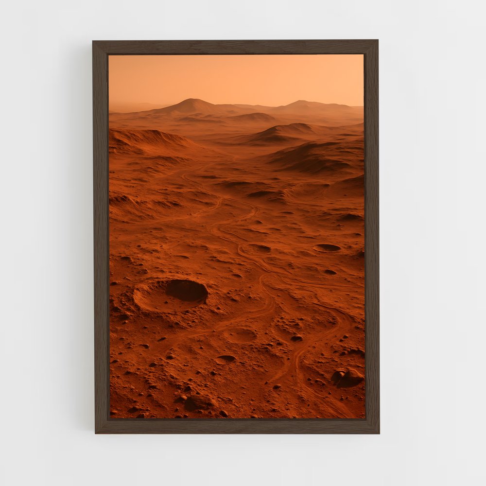 Poster Mars Éblouissant – affiche Système solaire (vue 5)