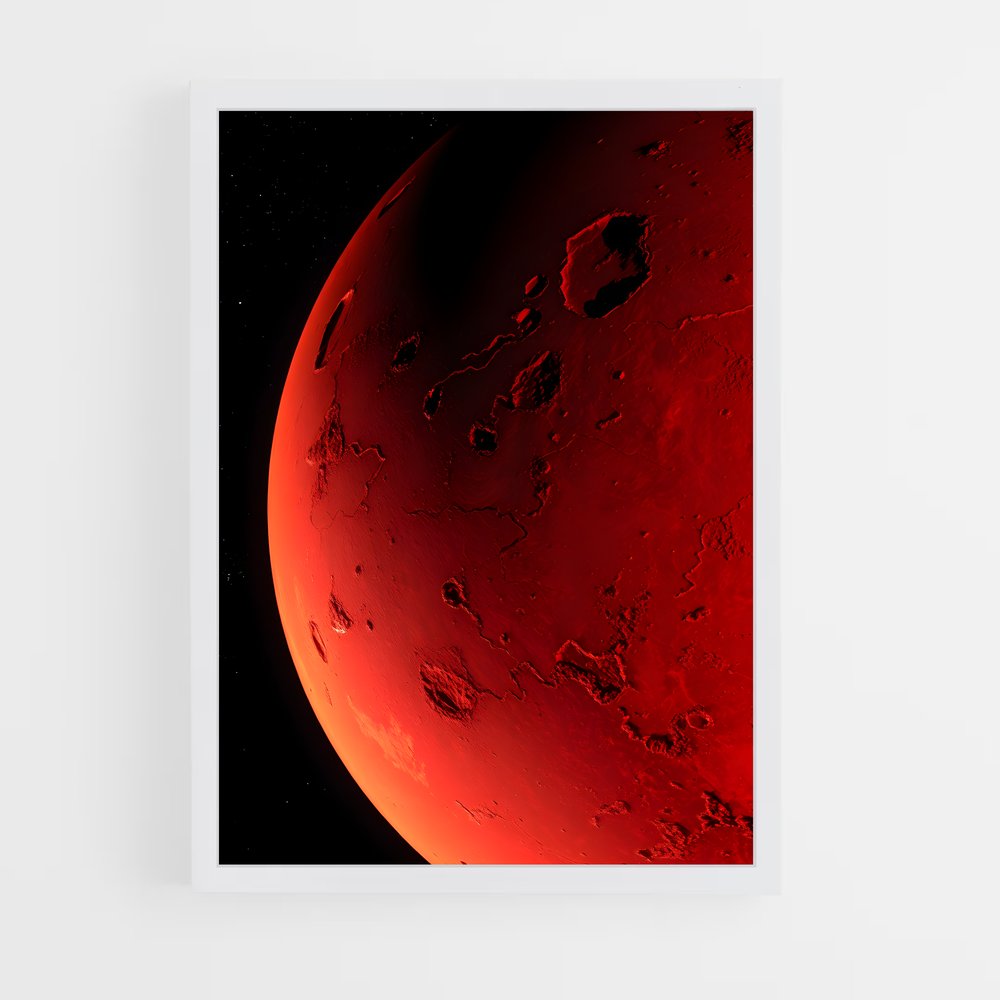 Poster magnifique Mars – affiche Système solaire (vue 3)