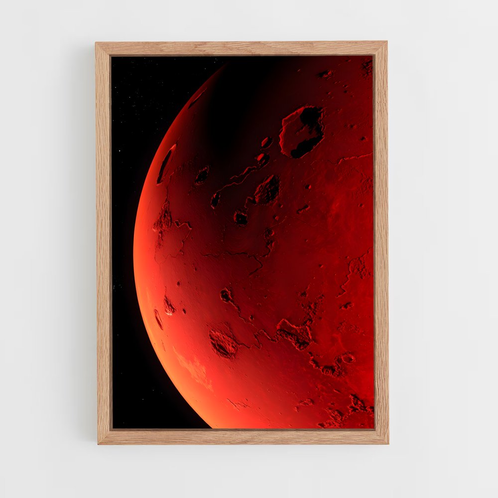 Poster magnifique Mars – affiche Système solaire (vue 4)
