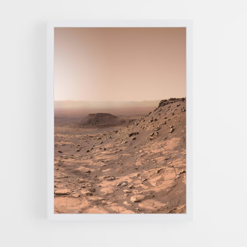 Poster Surface Martienne – affiche Système solaire (vue 3)