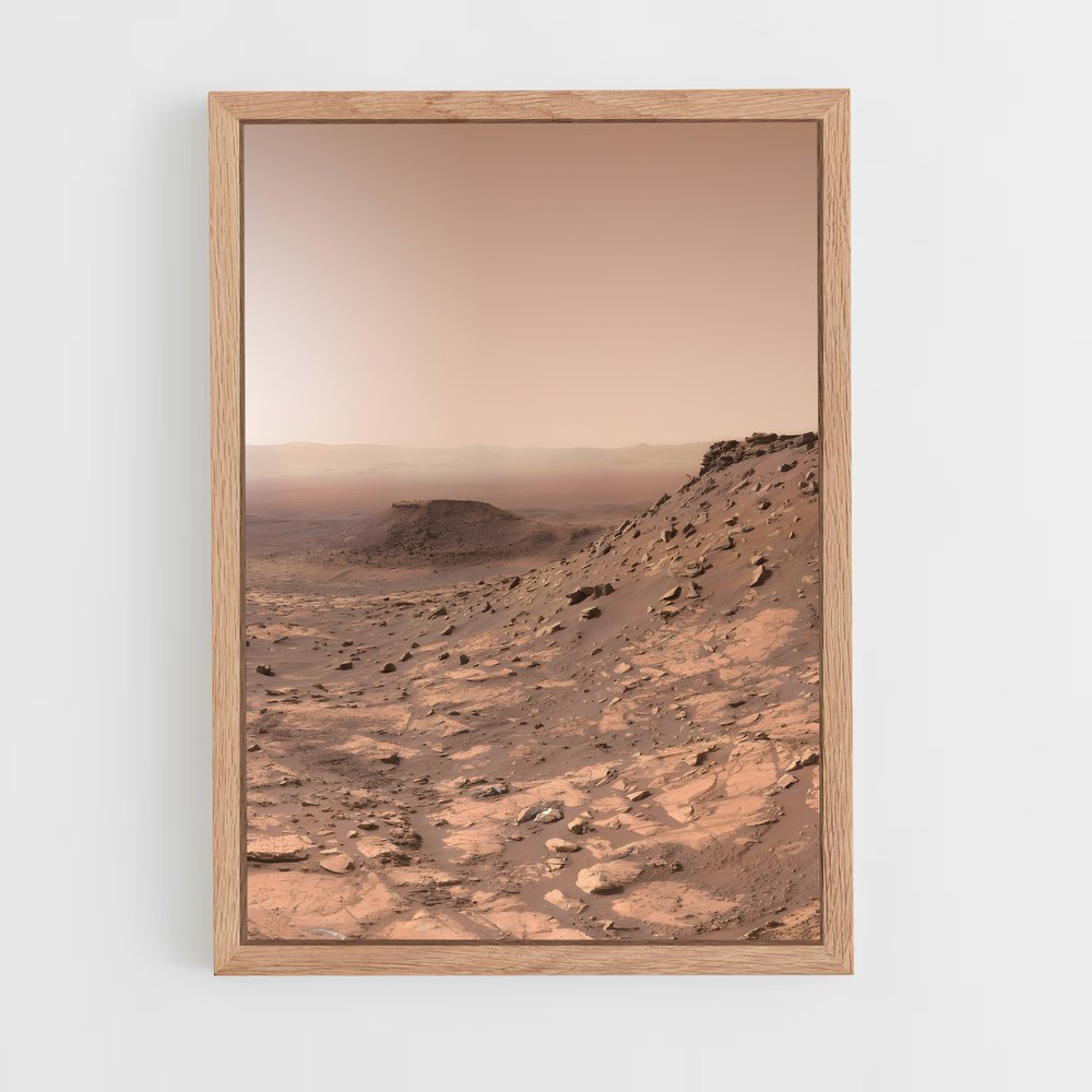 Poster Surface Martienne – affiche Système solaire (vue 4)
