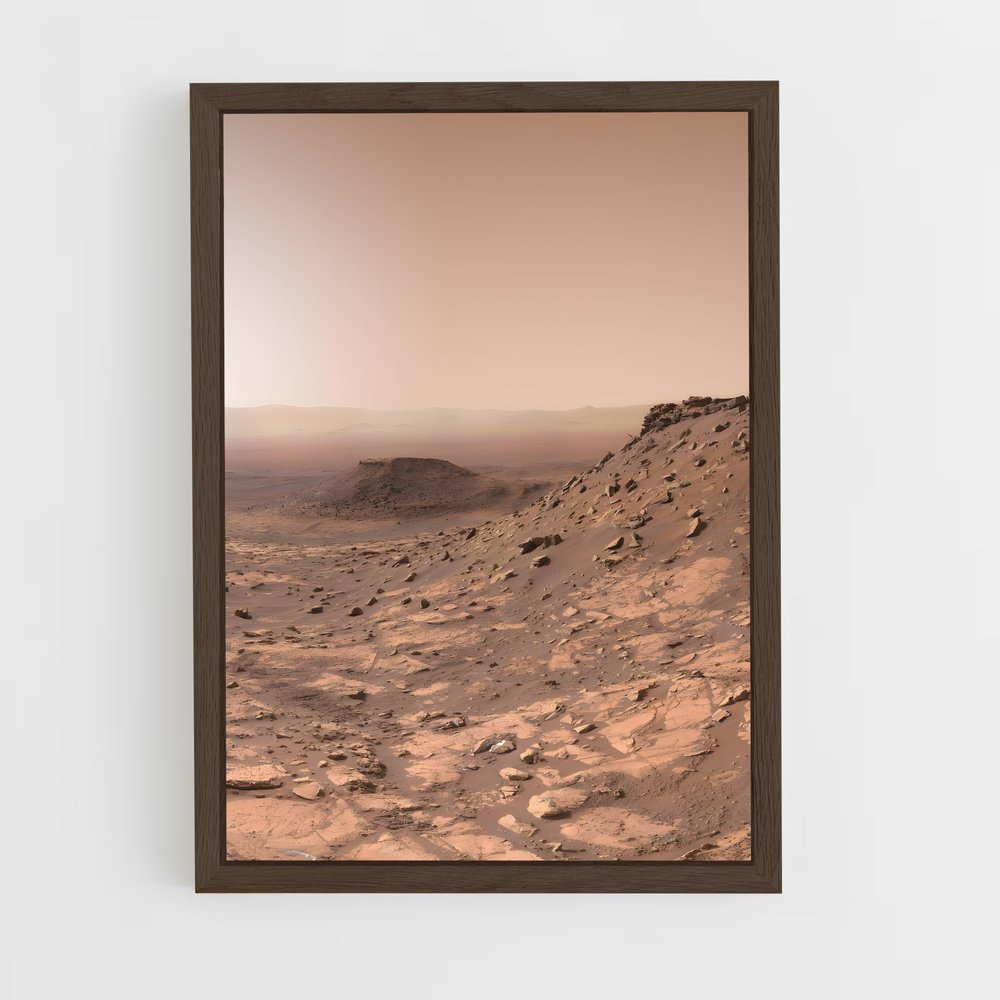 Poster Surface Martienne – affiche Système solaire (vue 5)