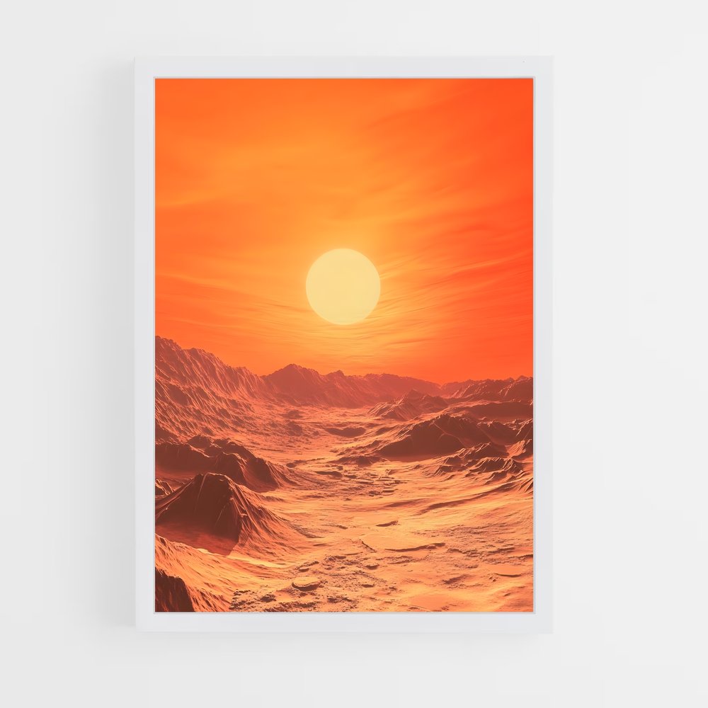 Poster Horizons Martiens – affiche Système solaire (vue 3)