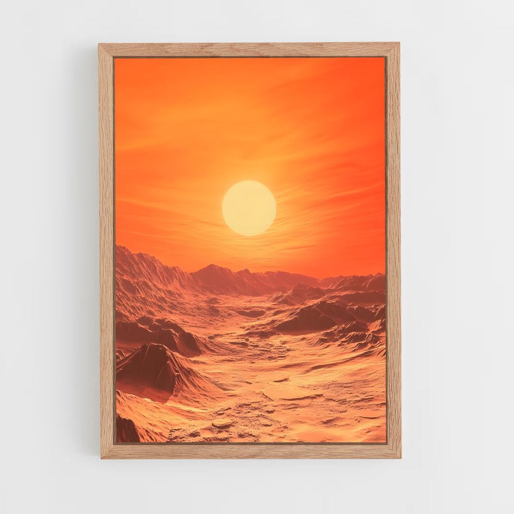 Poster Horizons Martiens – affiche Système solaire (vue 4)