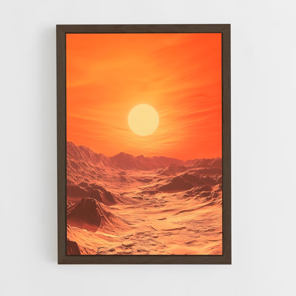 Poster Horizons Martiens – affiche Système solaire (vue 5)