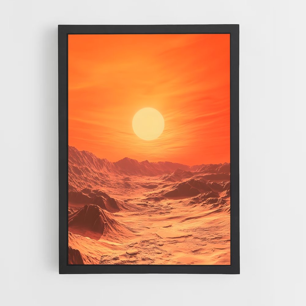 Poster Horizons Martiens – affiche Système solaire (vue 2)