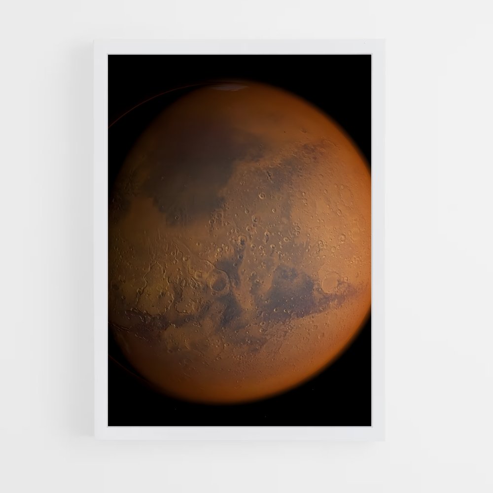 Poster Mars Écarlate – affiche Système solaire (vue 3)