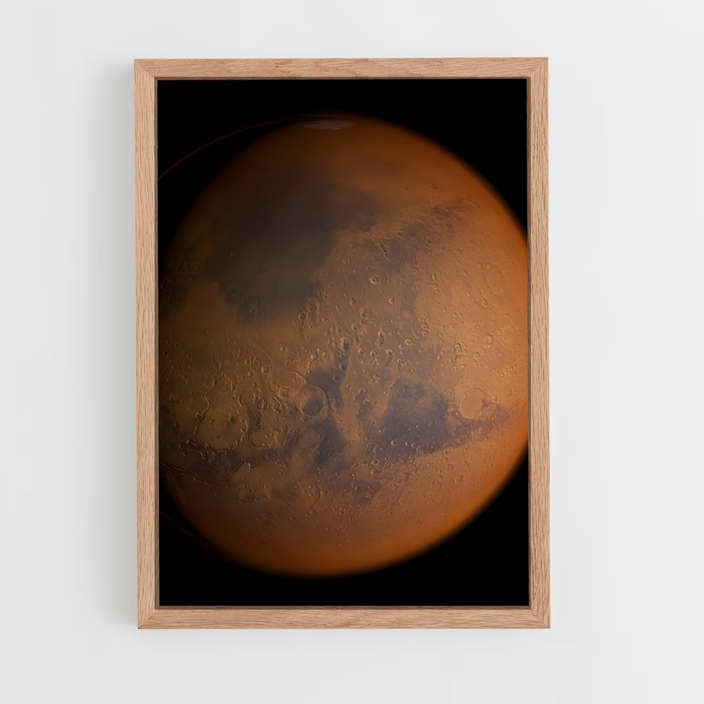 Poster Mars Écarlate – affiche Système solaire (vue 4)