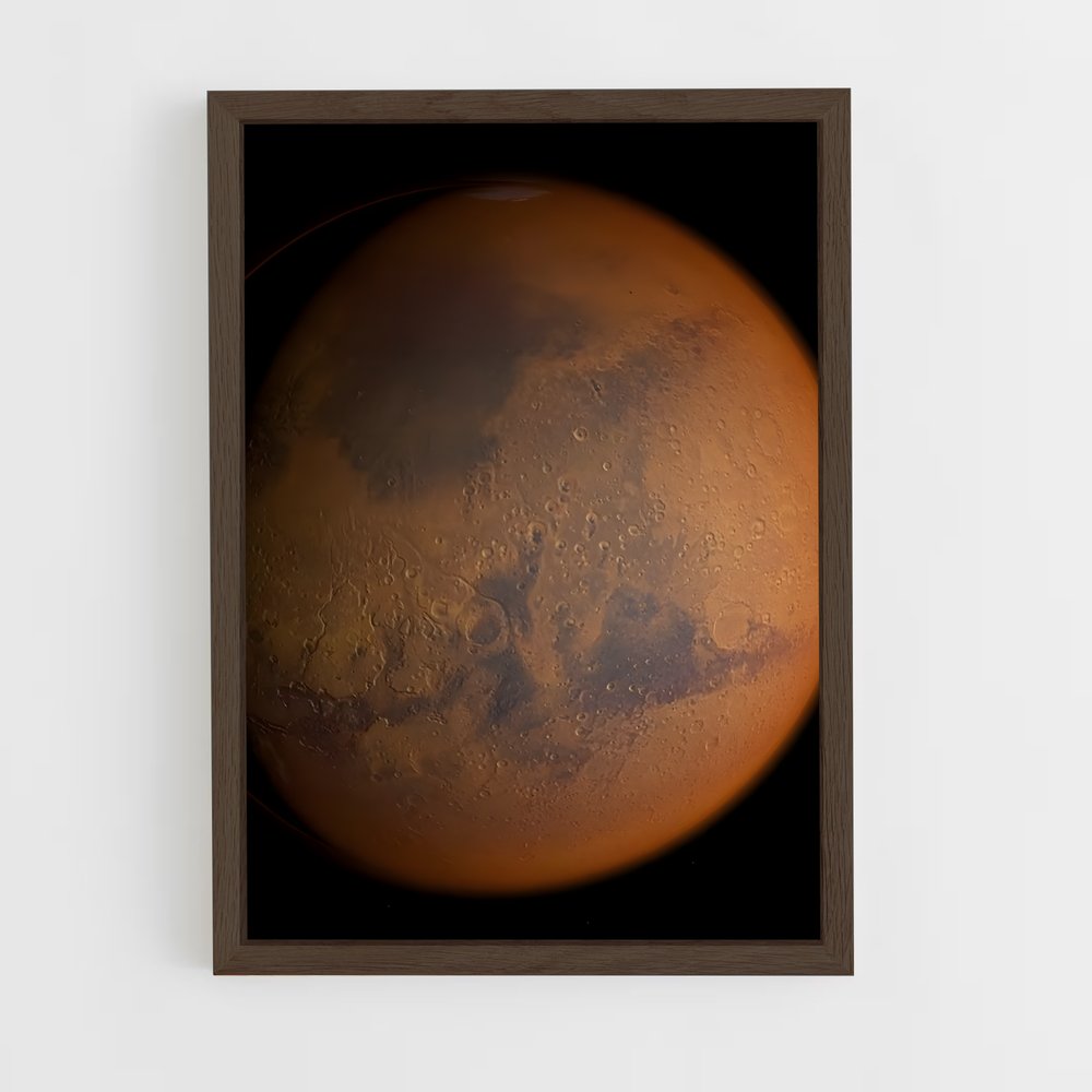 Poster Mars Écarlate – affiche Système solaire (vue 5)