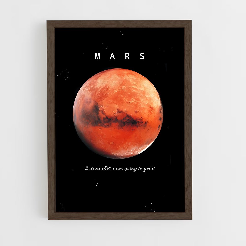 Poster Titan de Mars – affiche Système solaire (vue 5)