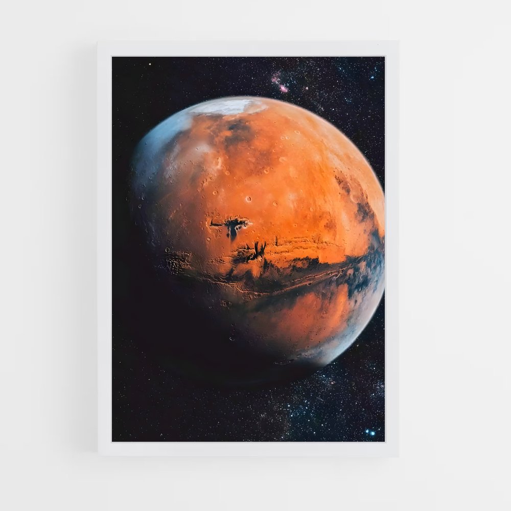 Poster Écarlate Astral – affiche Système solaire (vue 3)
