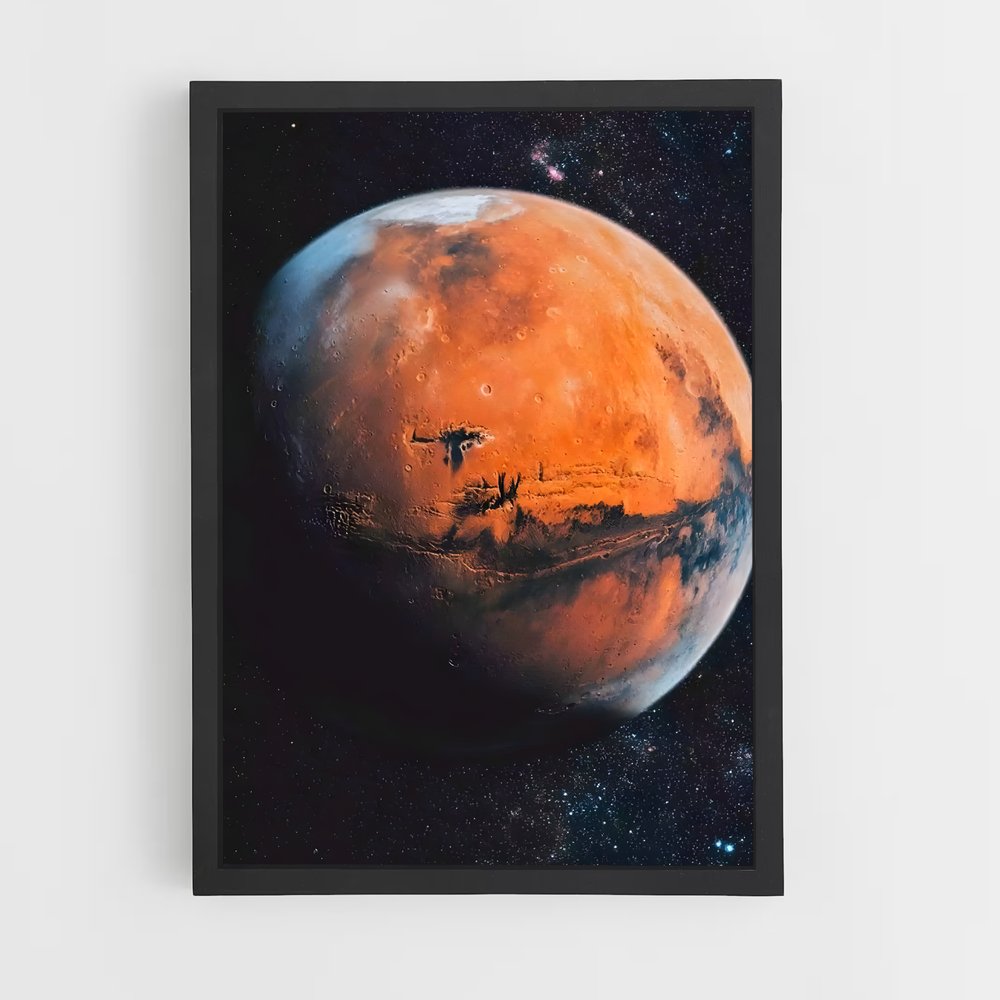 Poster Écarlate Astral – affiche Système solaire (vue 2)