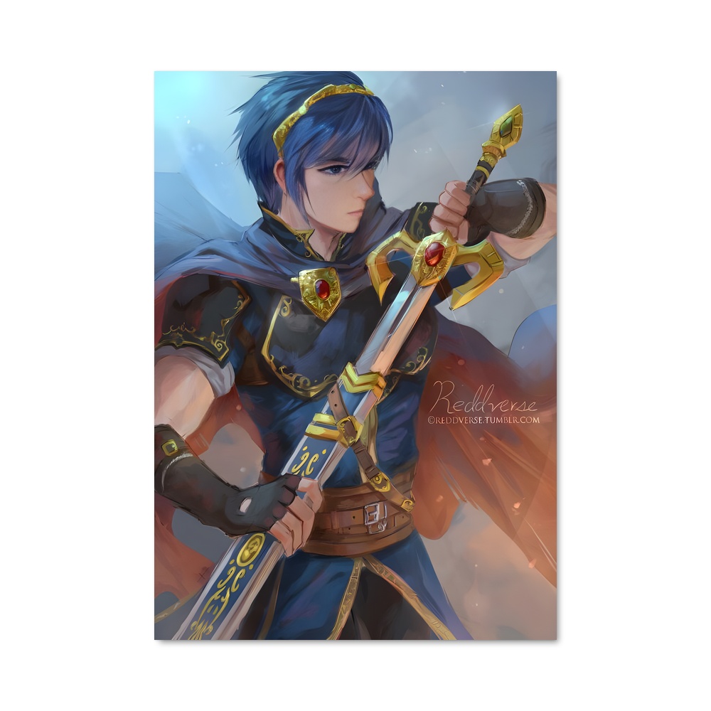 Poster L'Épée Azure – affiche Super Smash Bros