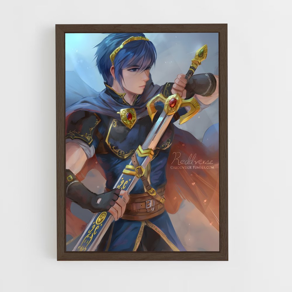 Poster L'Épée Azure – affiche Super Smash Bros (vue 5)