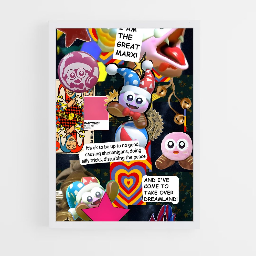 Poster Pokedex Fantastique – affiche Kirby (vue 3)