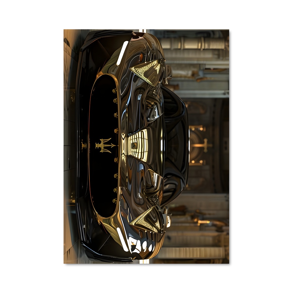 Poster Horloge Maserati