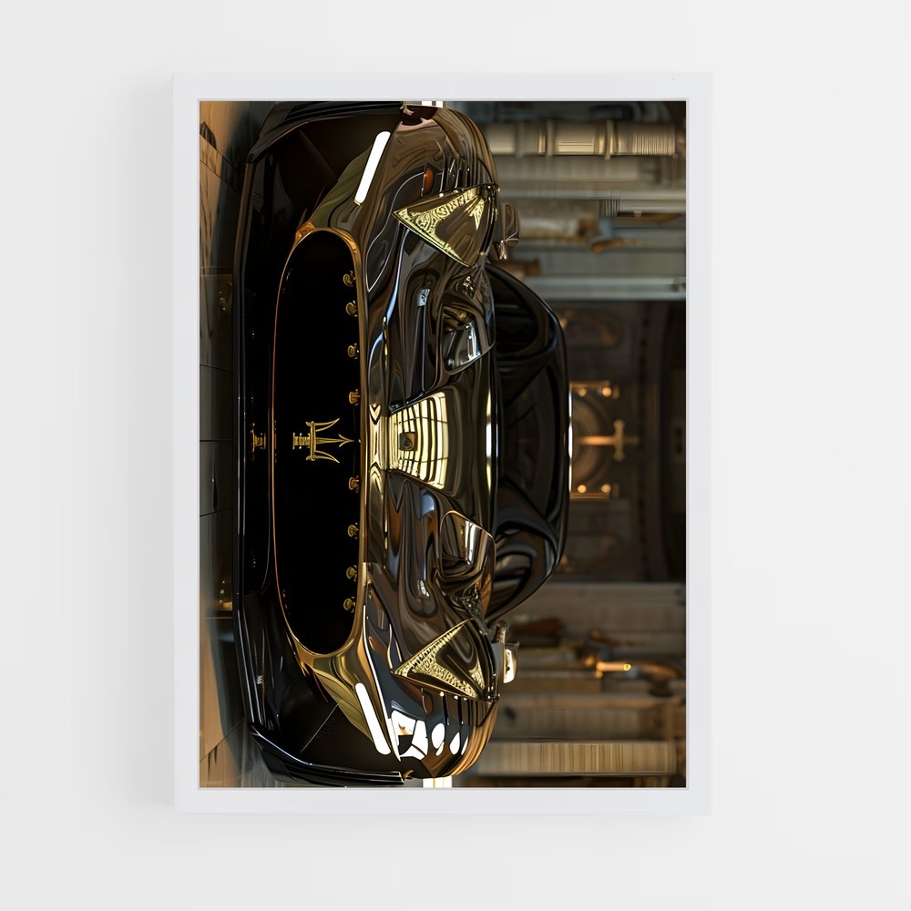 Poster Horloge Maserati (vue 3)
