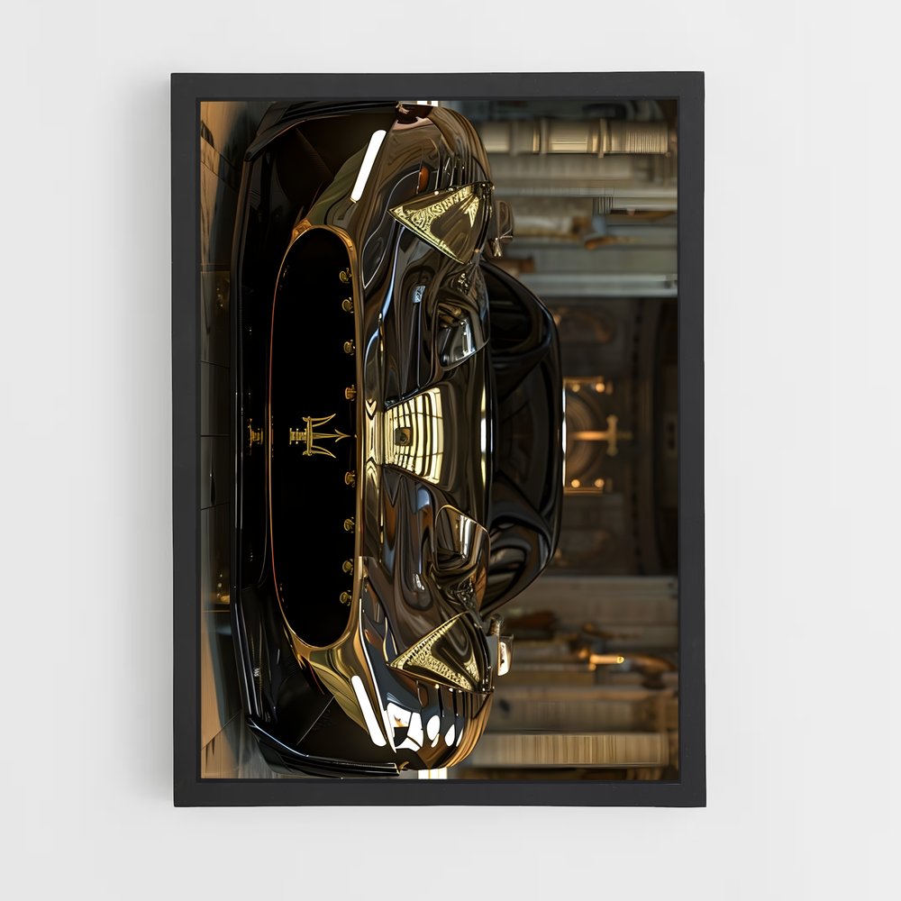 Poster Horloge Maserati (vue 2)