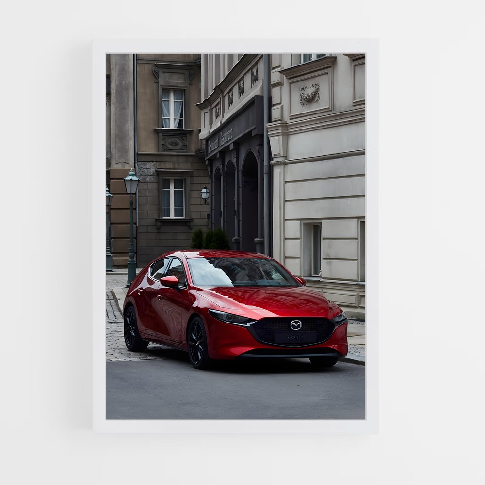Poster Mazda Rouge Énergie (vue 3)