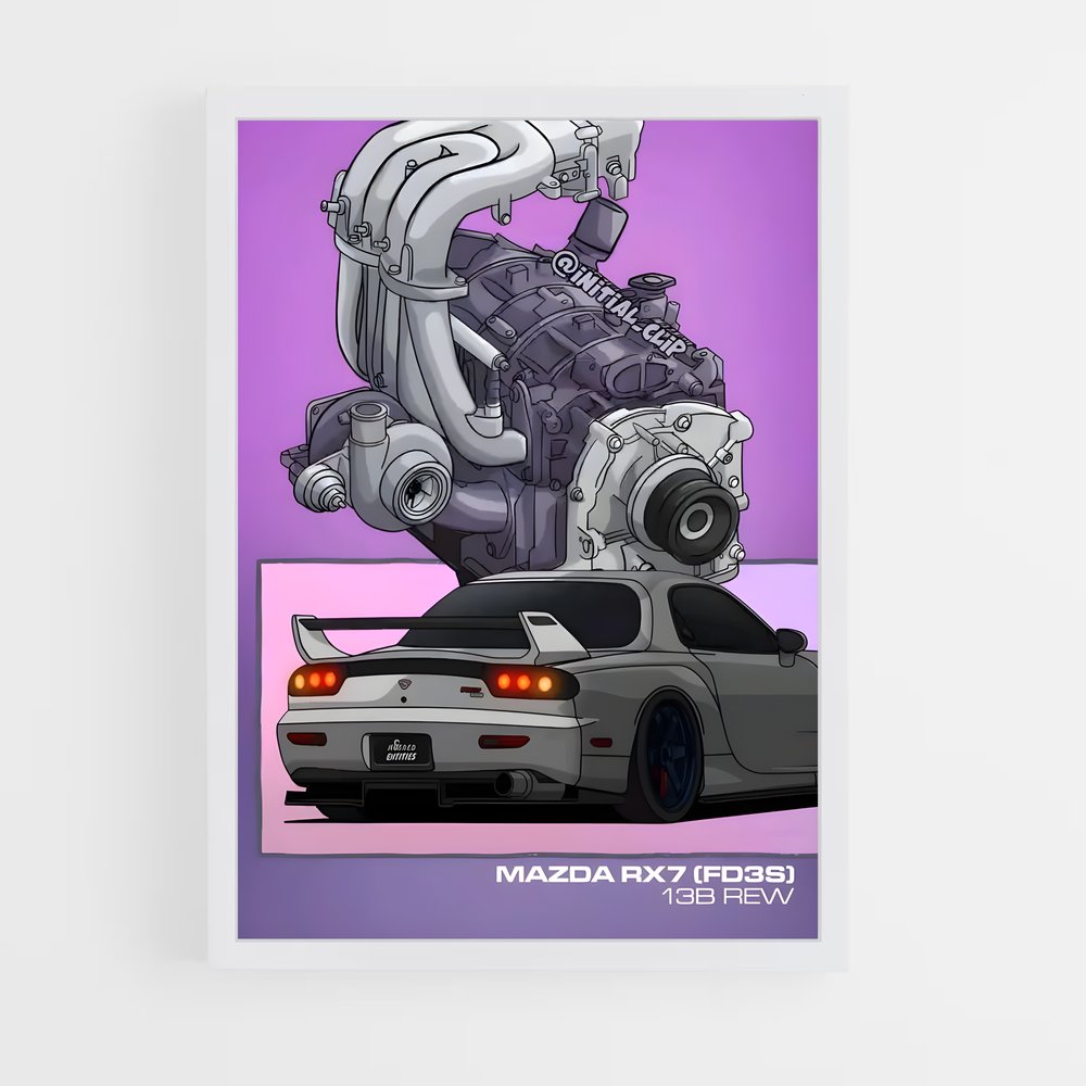 Poster Moteur de Rêve – affiche Mazda (vue 3)