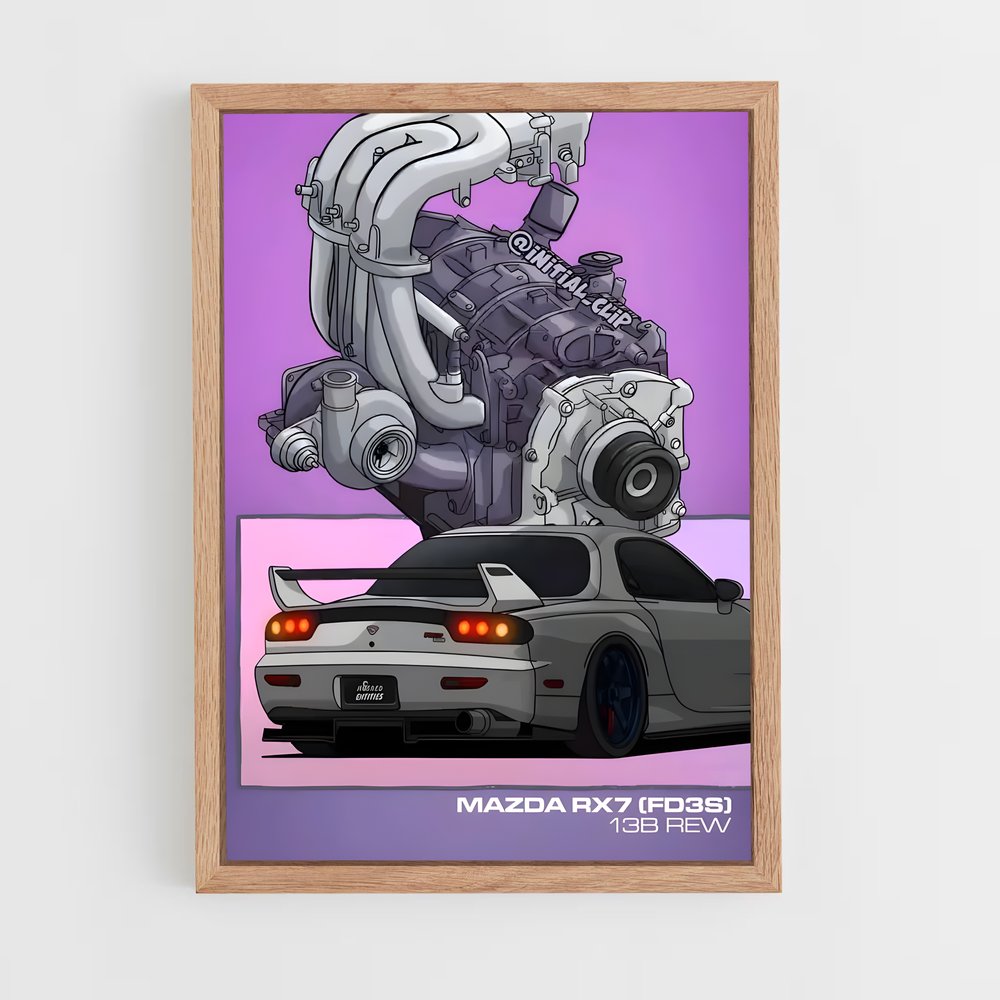 Poster Moteur de Rêve – affiche Mazda (vue 4)