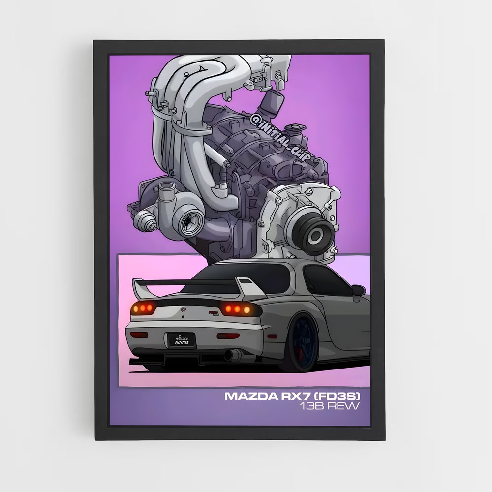 Poster Moteur de Rêve – affiche Mazda (vue 2)