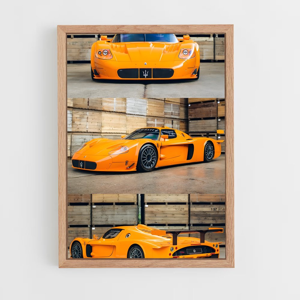 Poster Vitesse de style – affiche Maserati (vue 4)