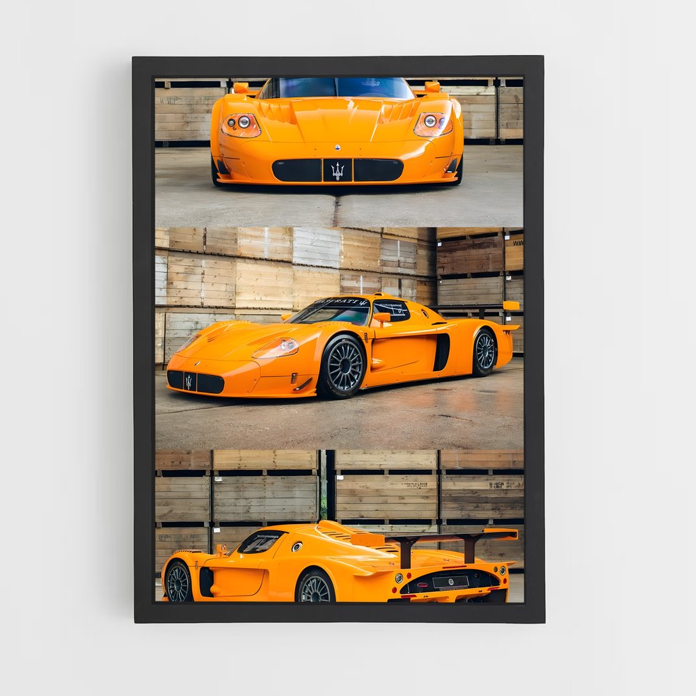 Poster Vitesse de style – affiche Maserati (vue 2)