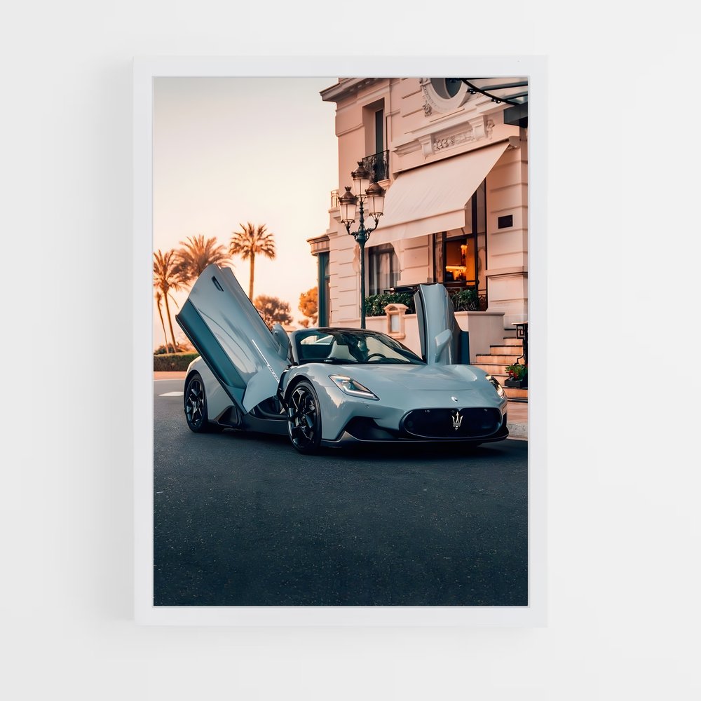 Poster L'Échappée Bleue – affiche Maserati (vue 3)