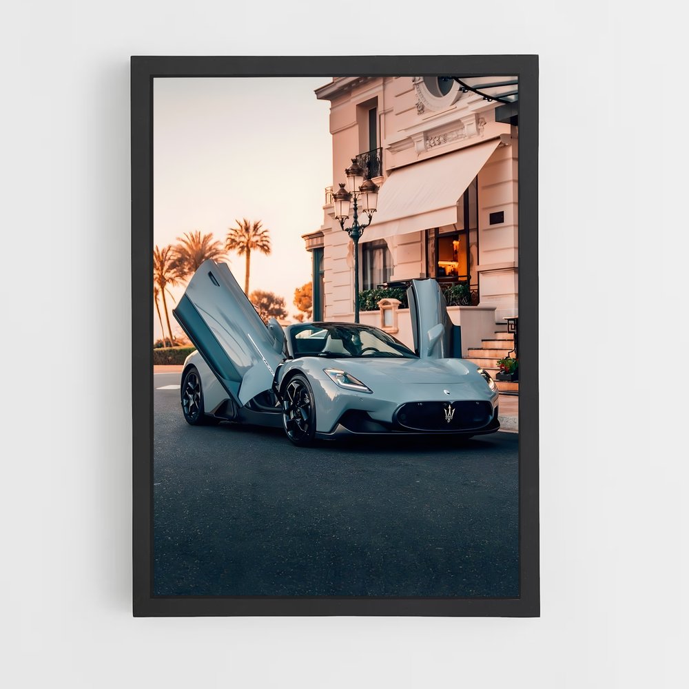 Poster L'Échappée Bleue – affiche Maserati (vue 2)