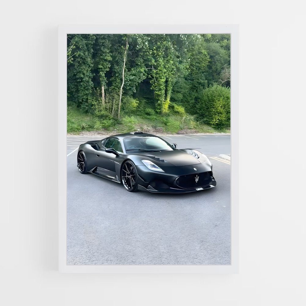 Poster Vitesse élégance phares – affiche Maserati (vue 3)