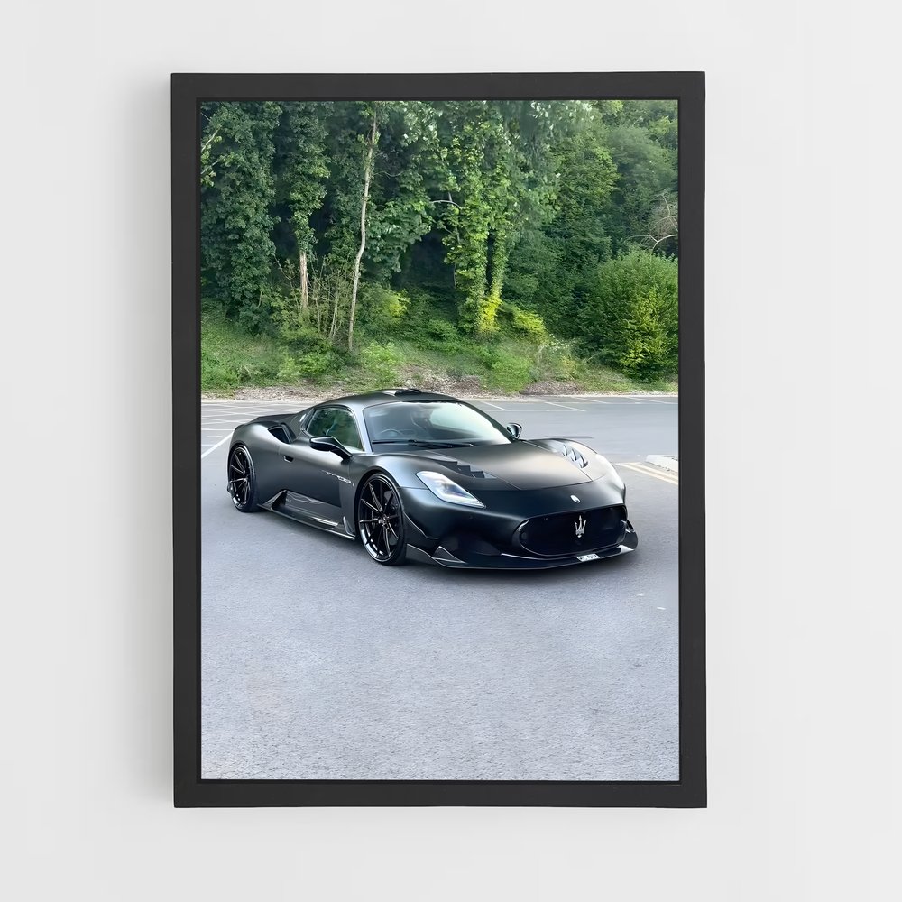 Poster Vitesse élégance phares – affiche Maserati (vue 2)