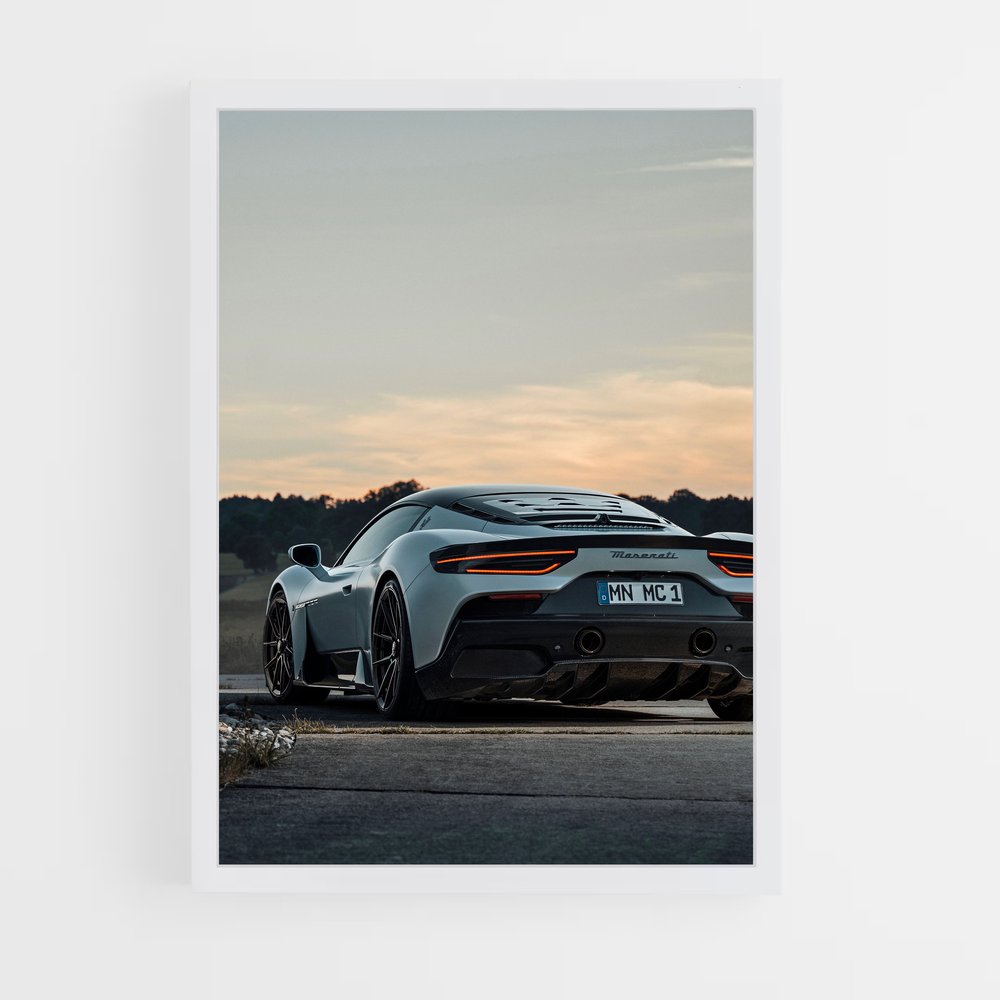 Poster puissance roues brillance – affiche Maserati (vue 3)