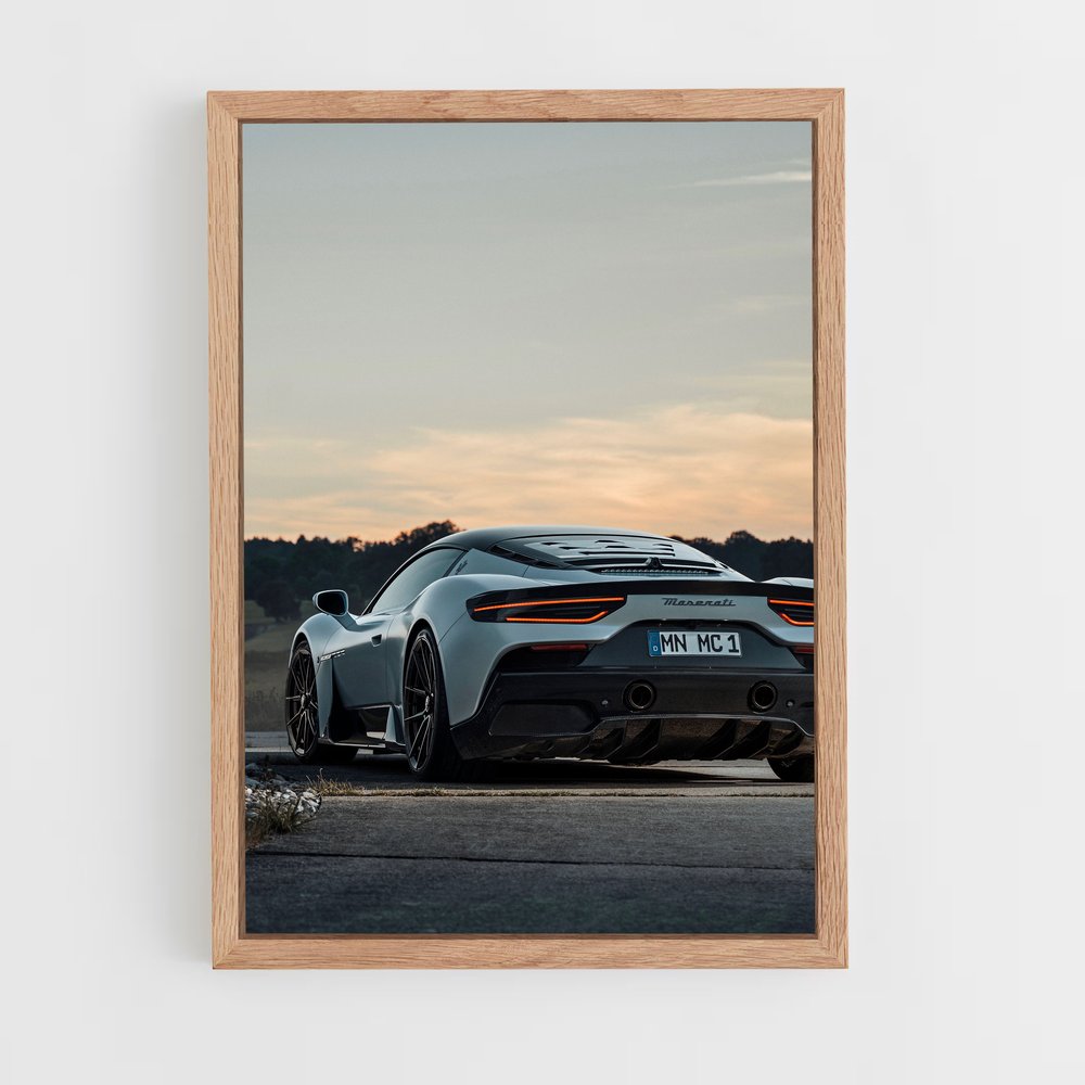 Poster puissance roues brillance – affiche Maserati (vue 4)
