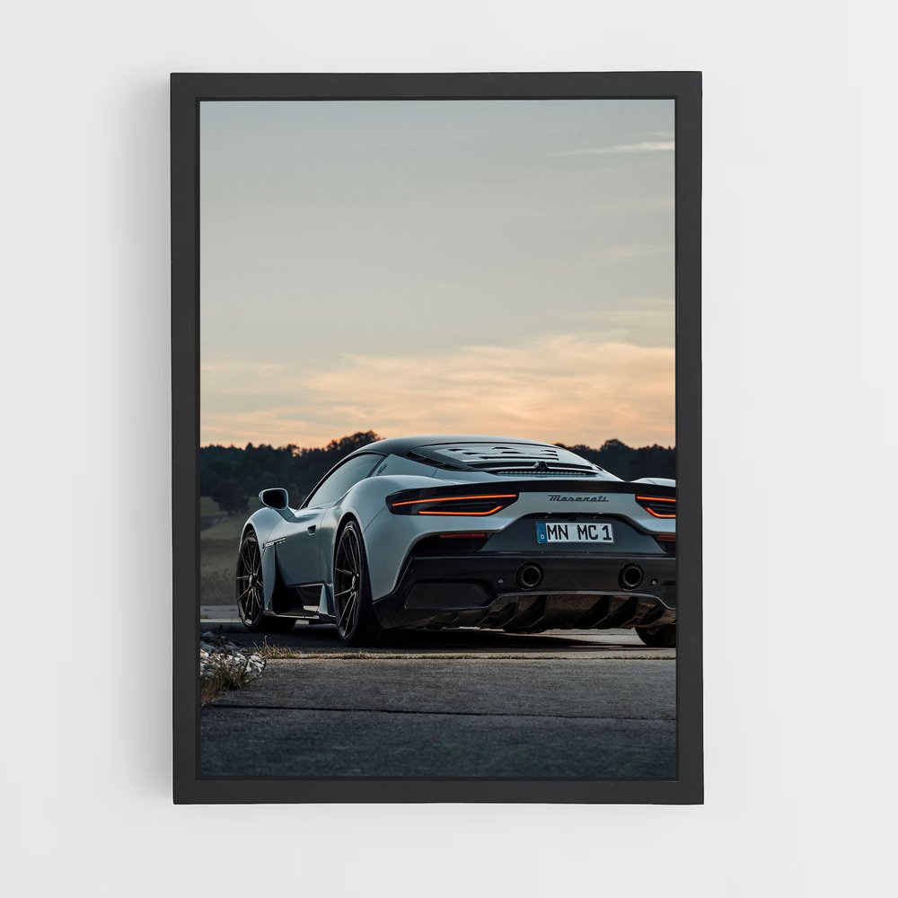 Poster puissance roues brillance – affiche Maserati (vue 2)