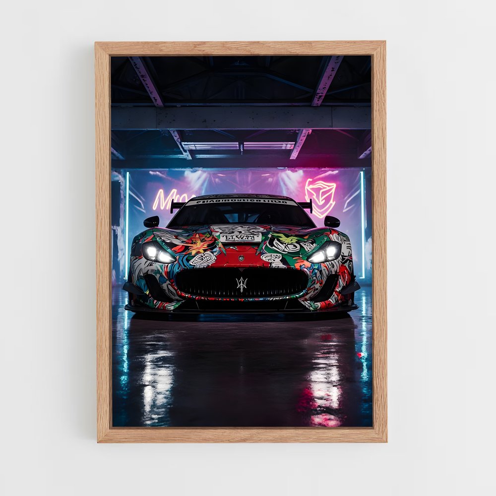 Poster rythme couleurs – affiche Maserati (vue 4)