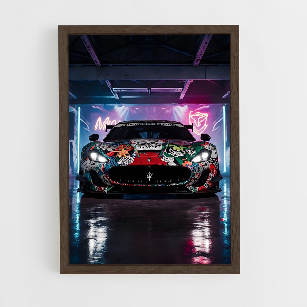 Poster rythme couleurs – affiche Maserati (vue 5)