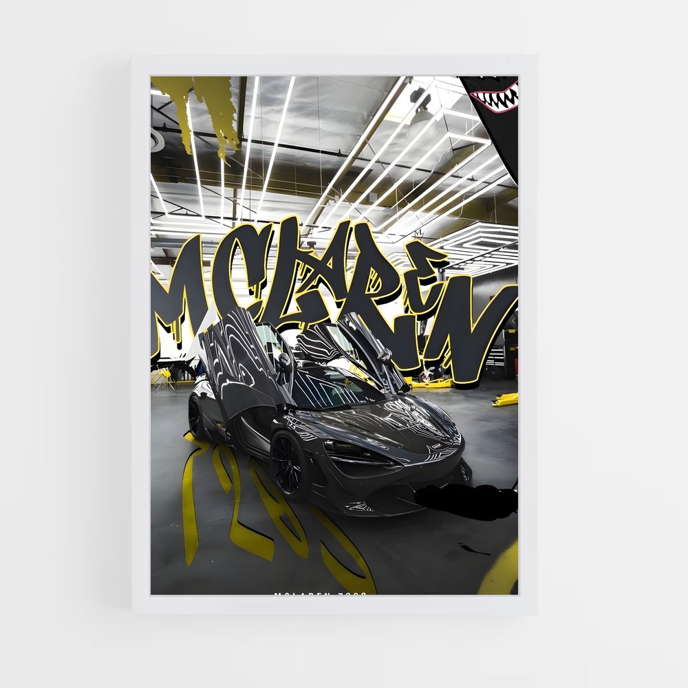 Poster Graffiti Racer – affiche Mclaren (vue 3)