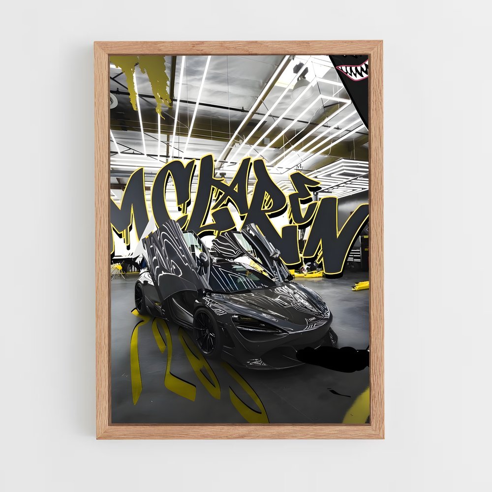 Poster Graffiti Racer – affiche Mclaren (vue 4)