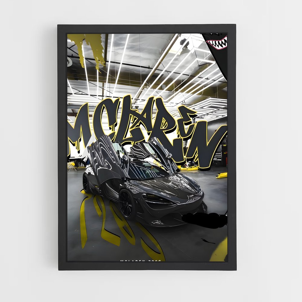 Poster Graffiti Racer – affiche Mclaren (vue 2)
