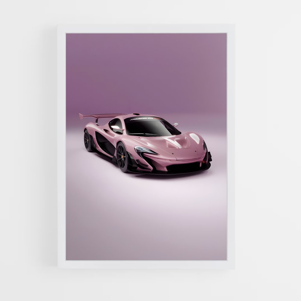 Poster Hyper Pink McLaren (vue 3)