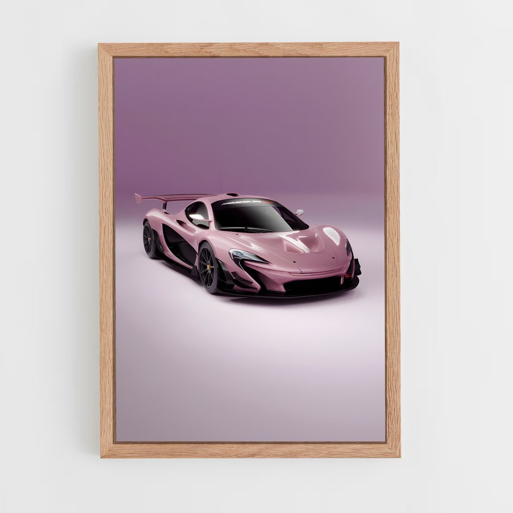 Poster Hyper Pink McLaren (vue 4)