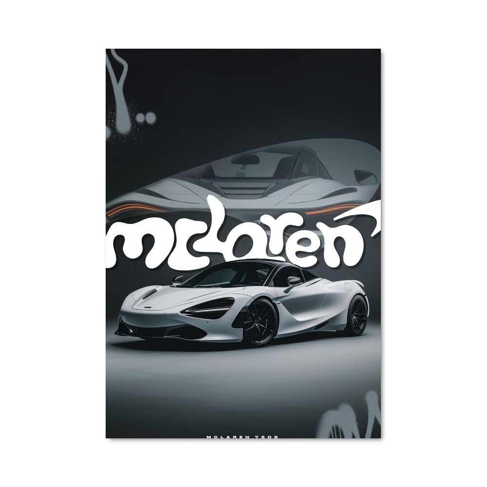 Poster White Lightning – affiche Mclaren