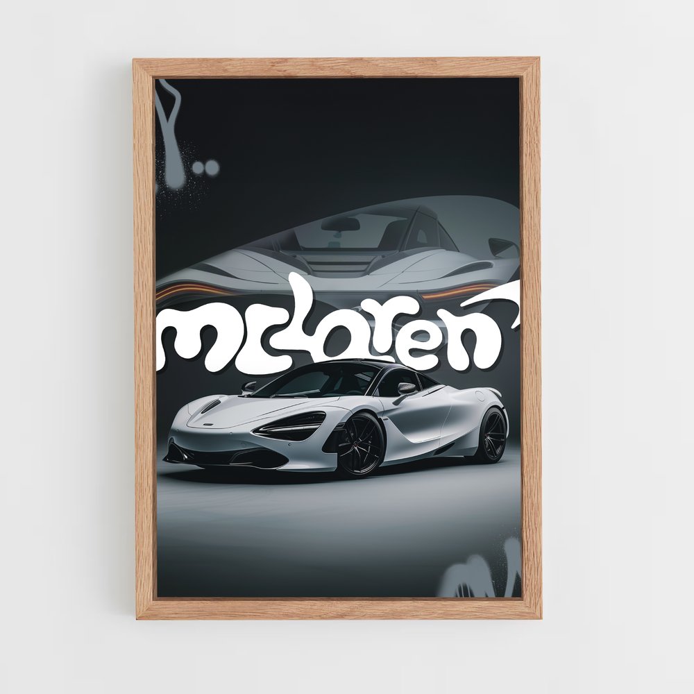 Poster White Lightning – affiche Mclaren (vue 4)